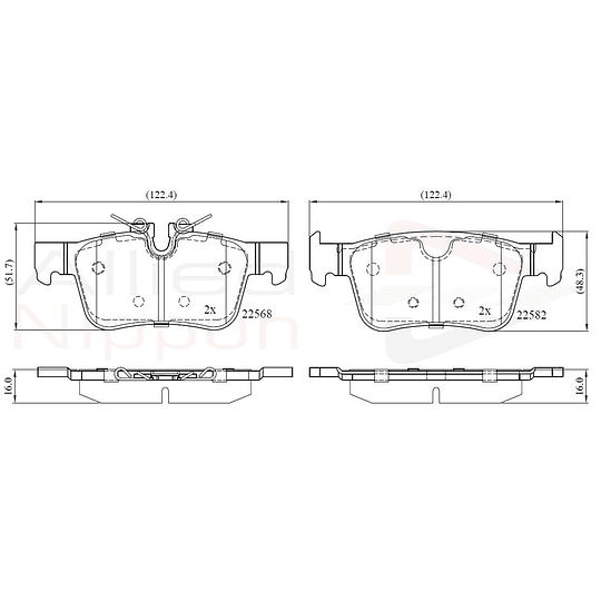 Pastillas Freno Volvo S90 2017-2023 Trasero