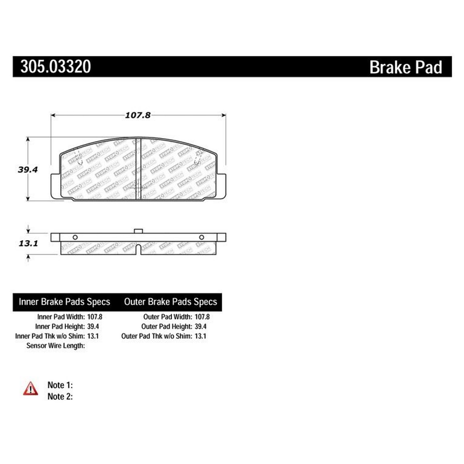 Pastillas Freno Mazda RX-7 1985-1991 Trasero 2