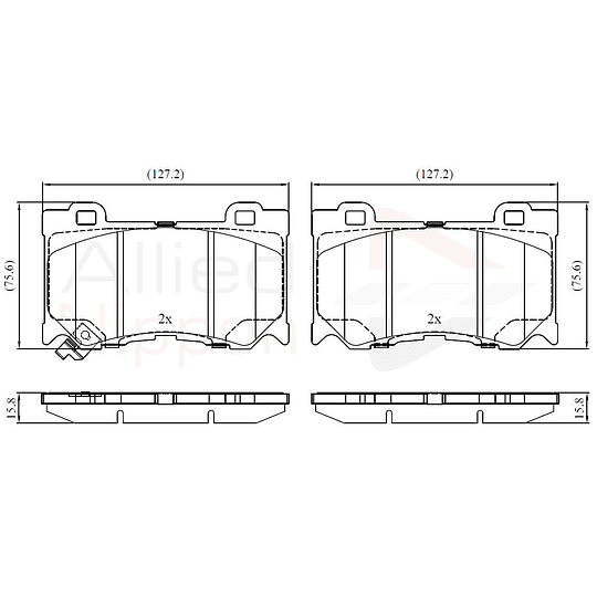 Pastillas Freno Infiniti M56 2011-2019 Delantero