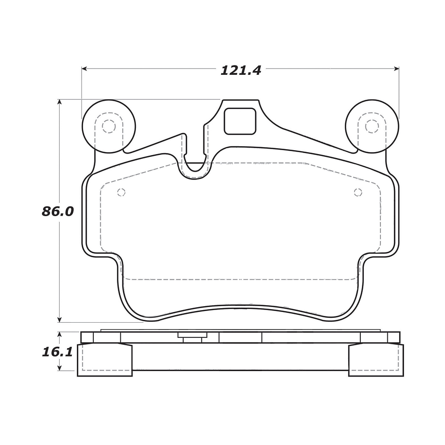 Pastillas Freno Porsche 911 Carrera 2005-2012 Delantero, Tra 2