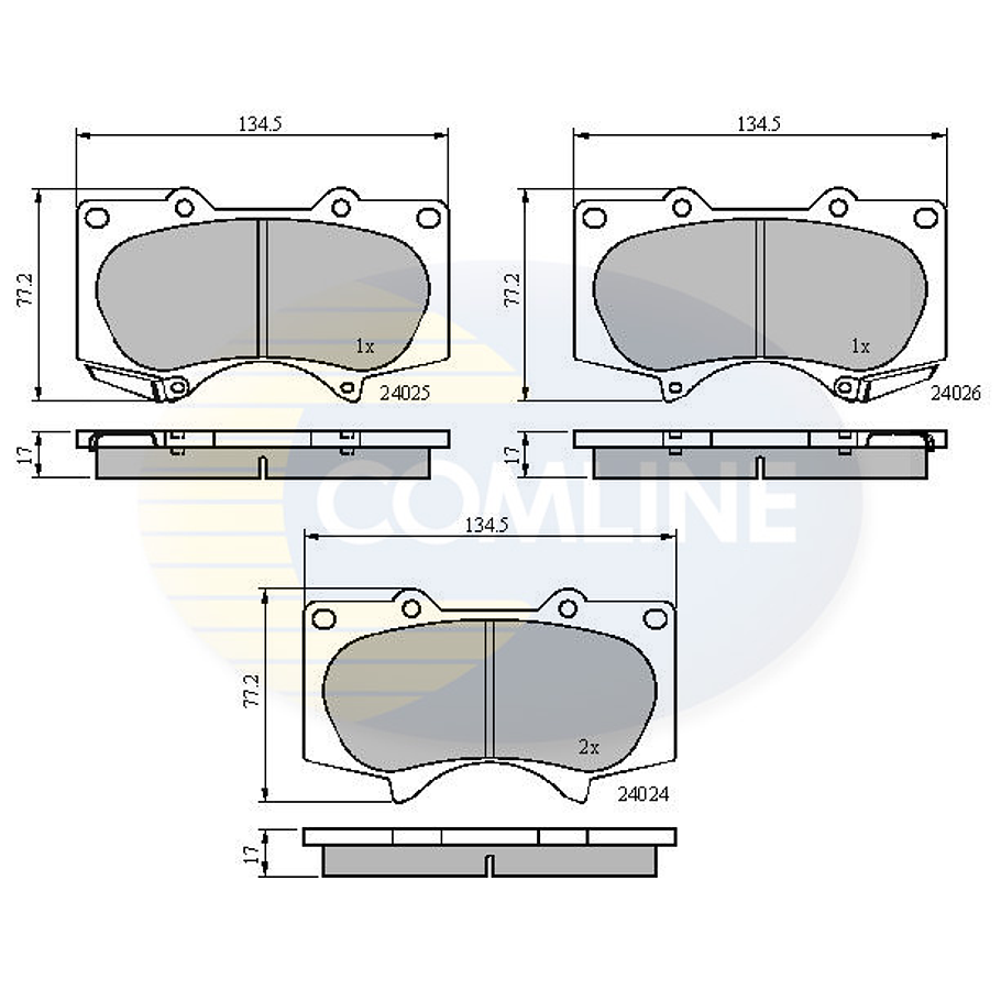 Pastillas Freno Mitsubishi Montero 2006-2021 Delantero 2