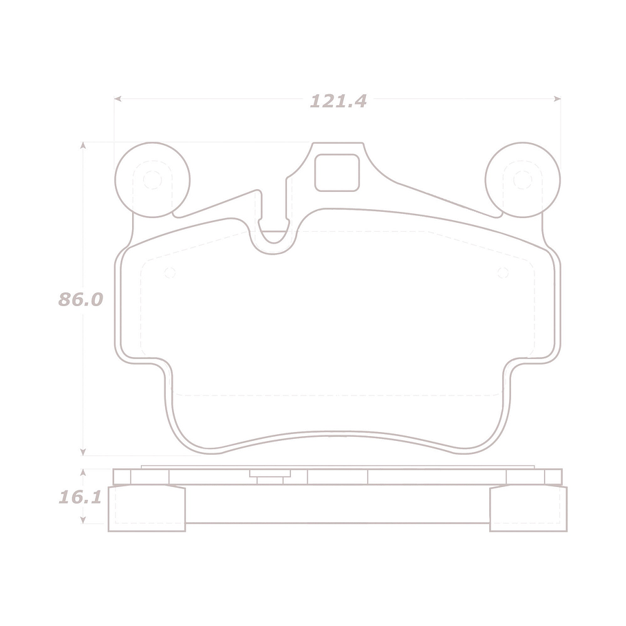 Pastillas Freno Porsche 911 Turbo 2005-2012 Delantero, Trase 2