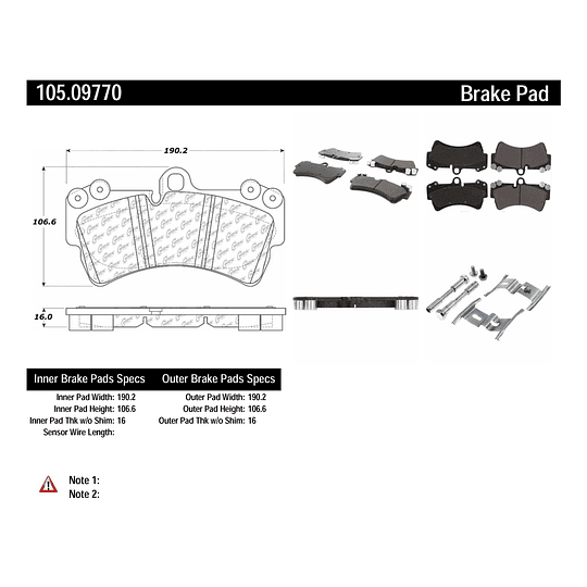 Pastillas Freno Audi Q7 2005-2015 Delantero