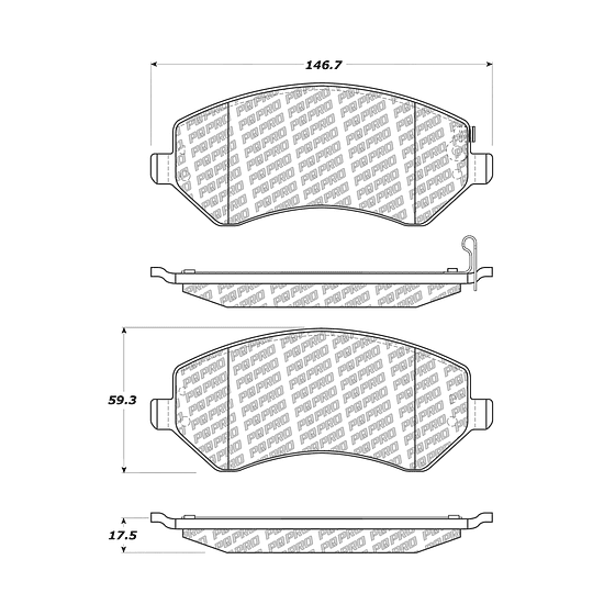 Pastillas Freno Dodge Caravan 1996-2000 Delantero