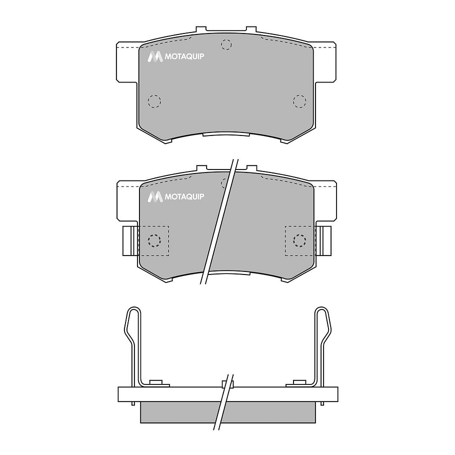 Pastillas Freno Acura TL 1996-1998 Trasero 2