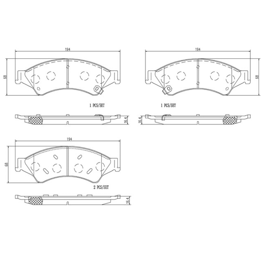 Pastillas Freno Mazda BT50 2011-2020 Delantero 2