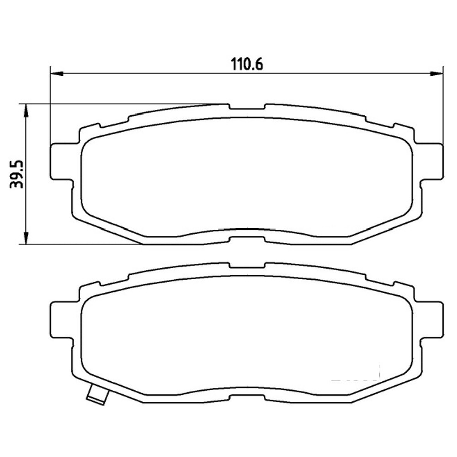 Pastillas Freno Subaru Tribeca 2006-2014 Trasero 2