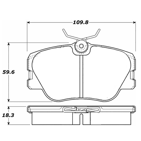 Pastillas Freno Mercedes Benz 300E; 300CE 1984-1996 Delanter