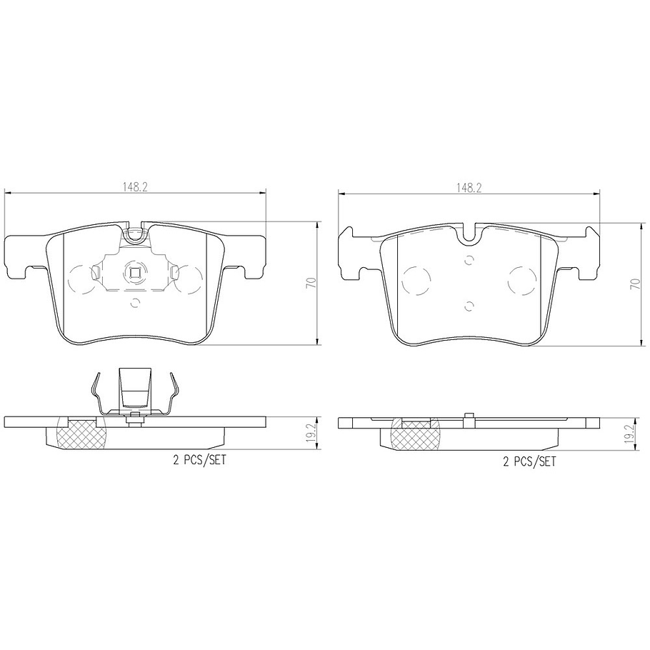 Pastillas Freno BMW 225d 2014-2021 Delantero 3