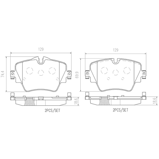 Pastillas Freno BMW X1 18i sDrive 2015-2022 Delantero