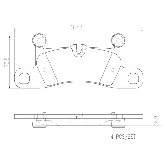 Pastillas Freno Porsche 911 2012-2019 Trasero