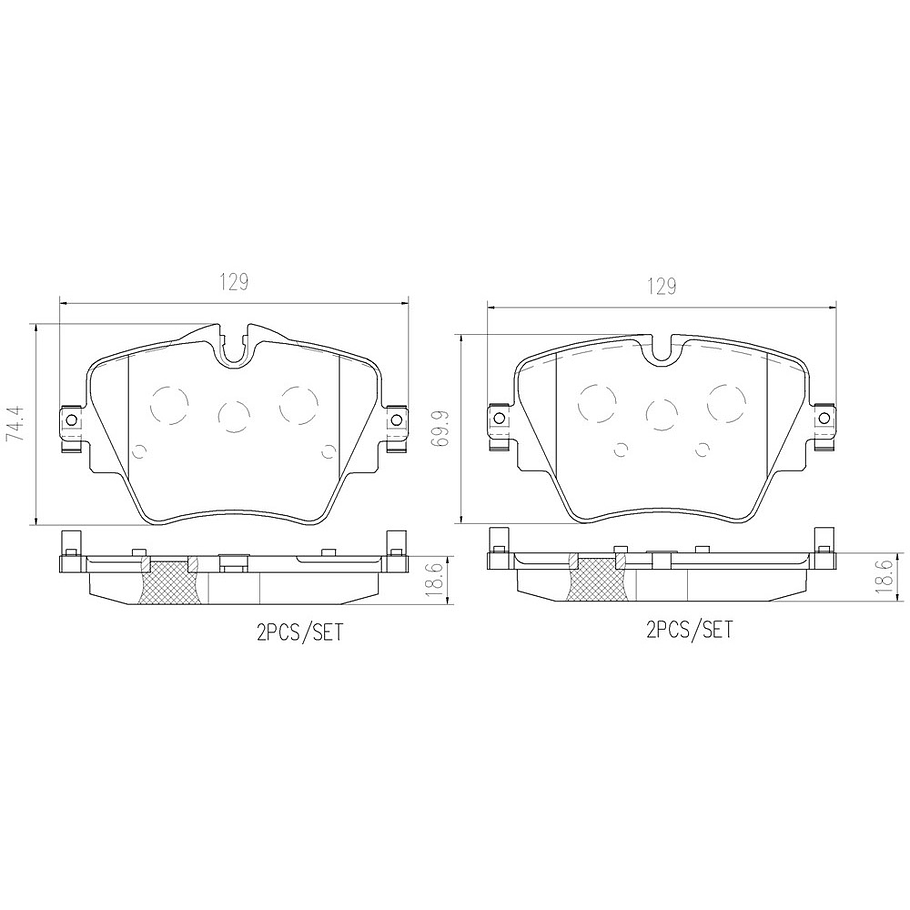 Pastillas Freno BMW 220d Active Tourer 2014-2023 Delantero 3