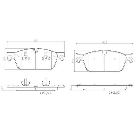 Pastillas Freno Mercedes Benz ML350 2011-2019 Delantero