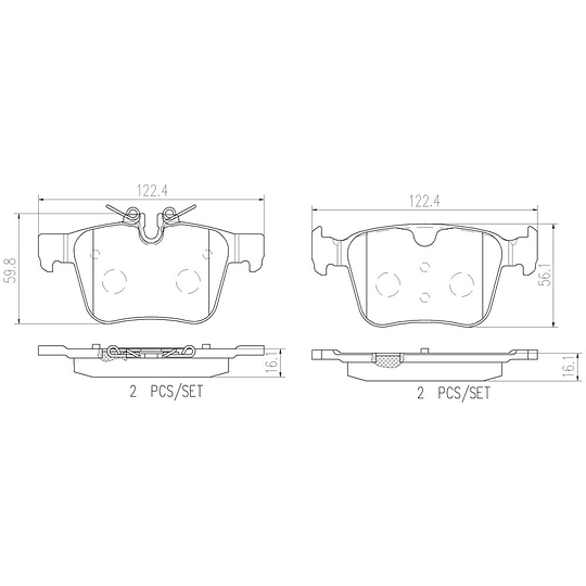 Pastillas Freno Land Rover Discovery 2017-2023 Trasero