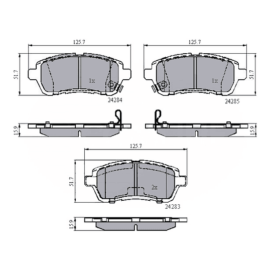 Pastillas Freno MOTAQUIP LVXL1850