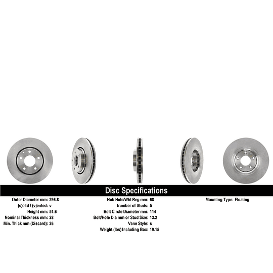 Disco Freno POWERSTOP JBR1745