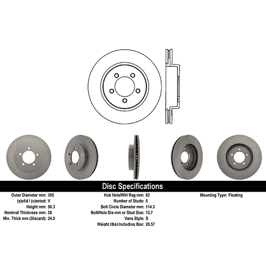 Disco Freno POWERSTOP AR8589