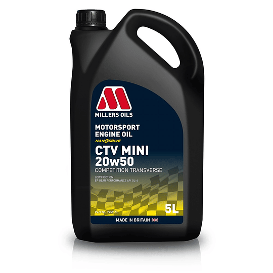 Aceite Motor MILLER´S CTV Mini 20w50  Formato 5L