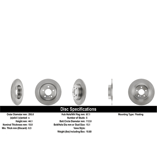 Disco Freno POWERSTOP EBR1488