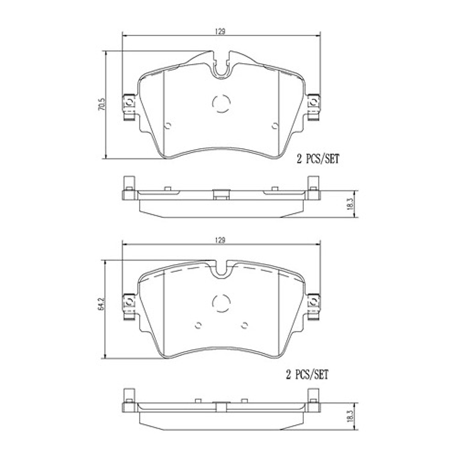 Pastillas Freno Mini Clubman 2015-2023 Delantero 2