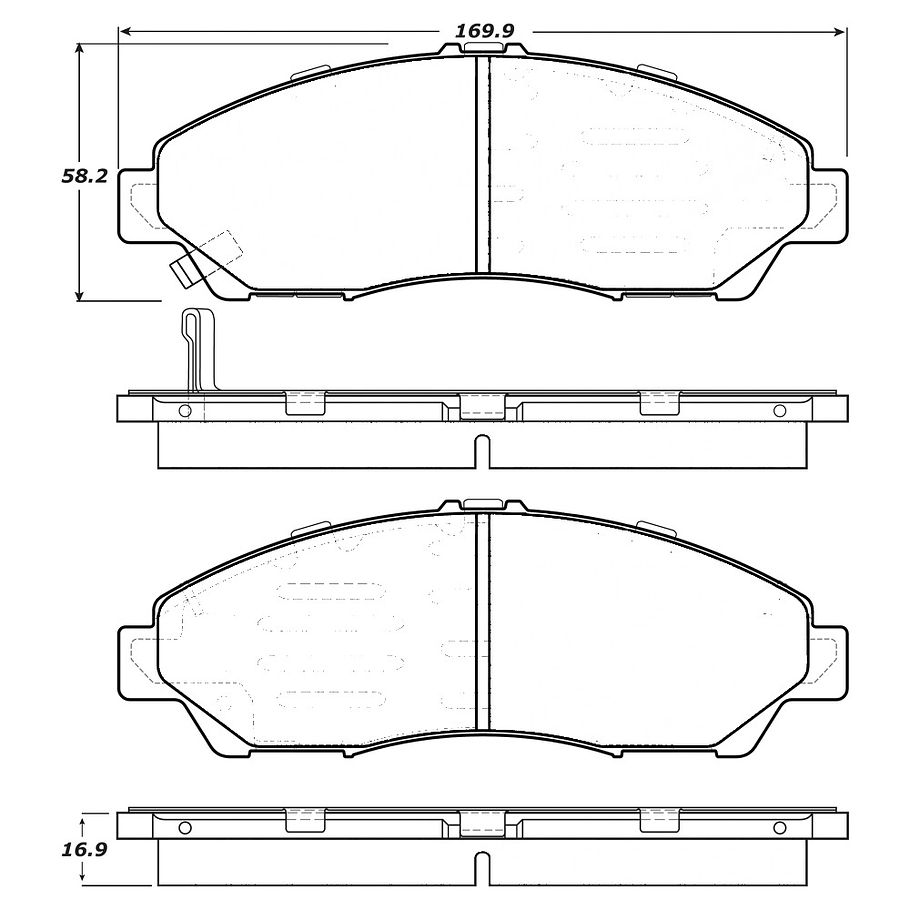 Pastillas Freno Chevrolet Traverse 2009-2017 Delantero 2