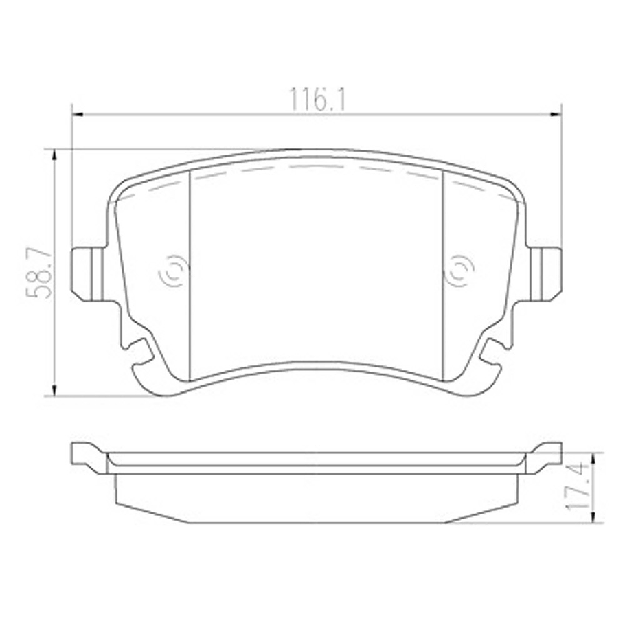 Pastillas Freno Audi RS6 2002-2004 Trasero 2