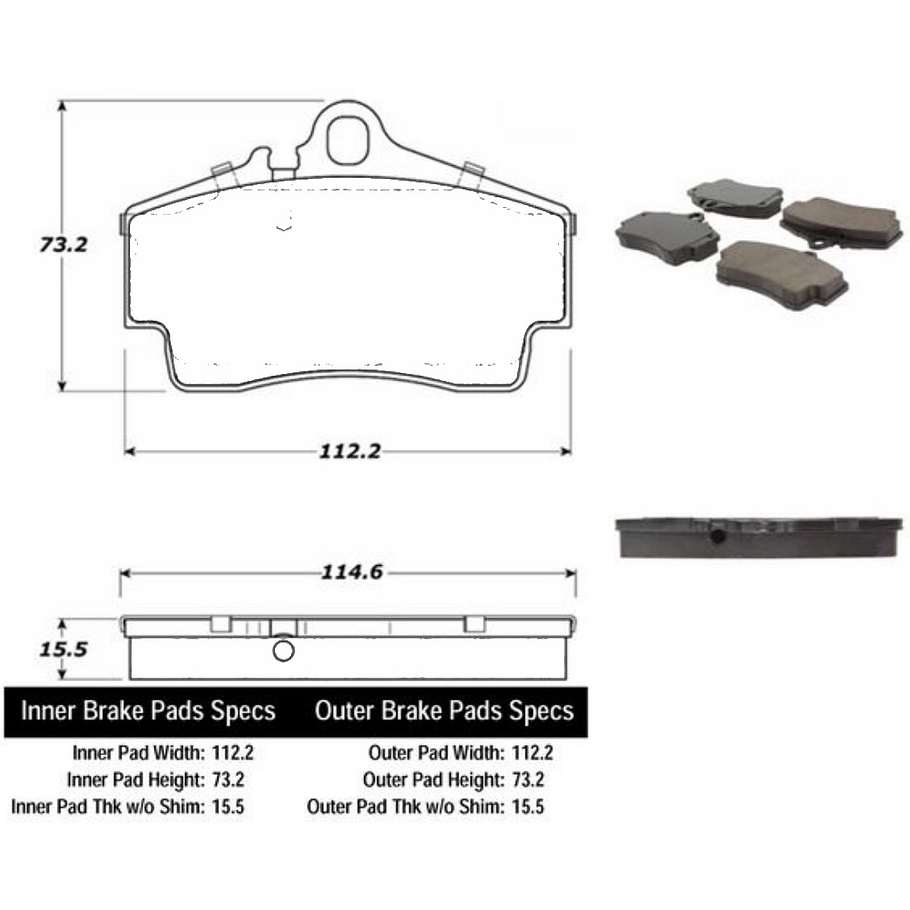 Pastillas Freno Porsche 911 GTS 2005-2012 Delantero 2