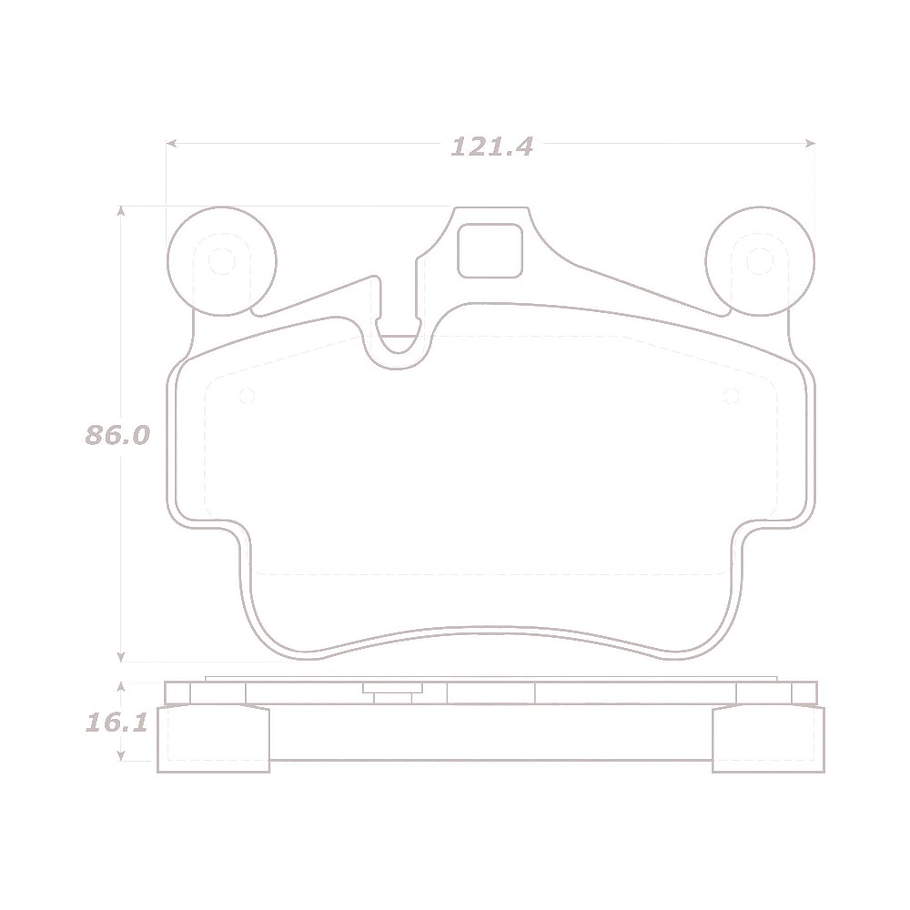 Pastillas Freno Porsche 911 Carrera 1997-2004 Delantero, Tra 2