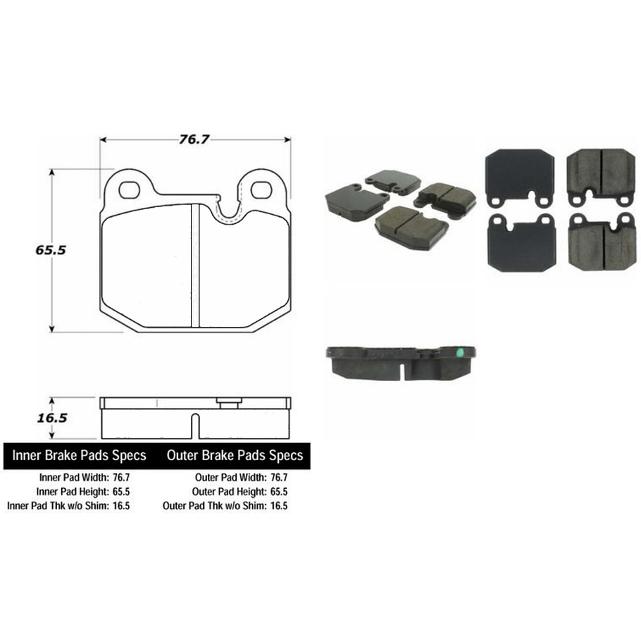 Pastillas Freno Lotus Espirit S2; S2.2 1978-1981 Delantero 2