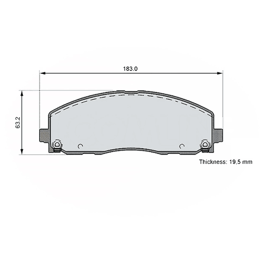 Pastillas Freno Dodge Caravan 2008-2020 Delantero