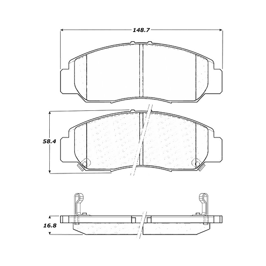 Pastillas Freno Acura CSX 2006-2011 Delantero