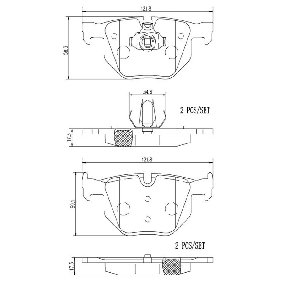 Pastillas Freno BREMBO P06056 1