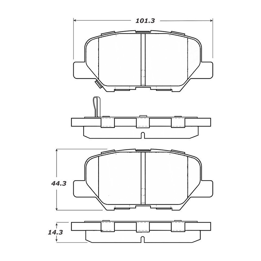 Pastillas Freno Mazda 6 2012-2016 Trasero 2