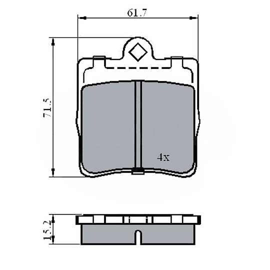 Pastillas Freno Mercedes Benz C240 2001-2007 Trasero