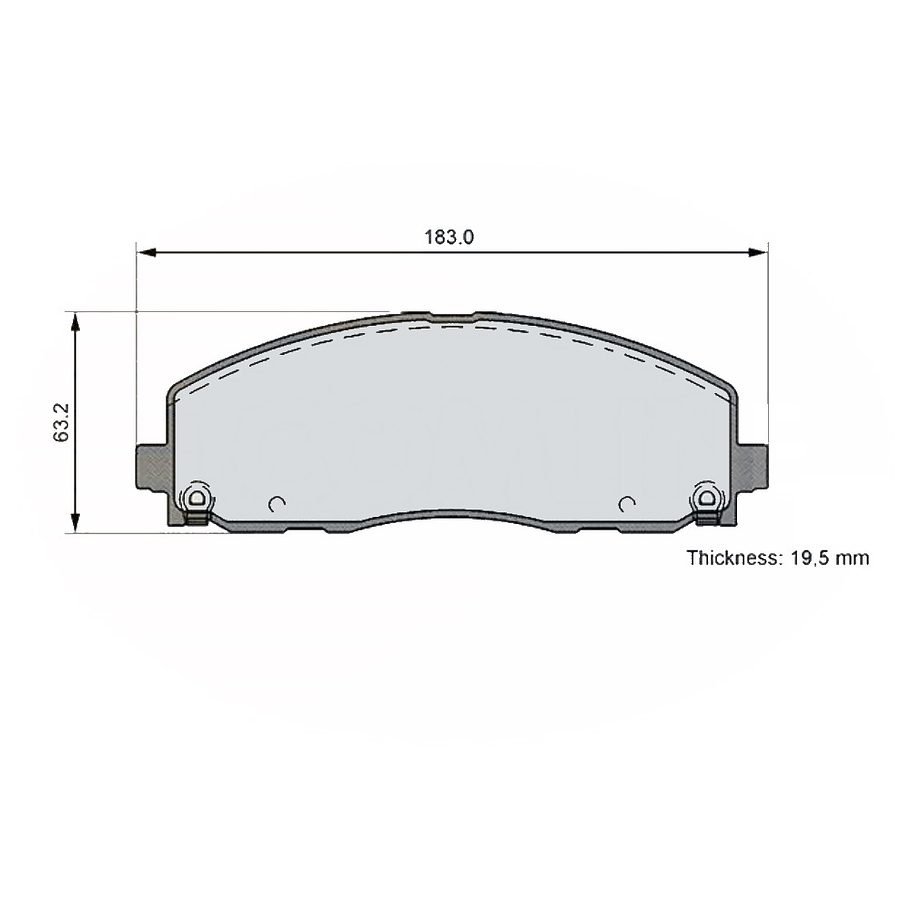 Pastillas Freno Volkswagen Routan 2009-2014 Delantero 2