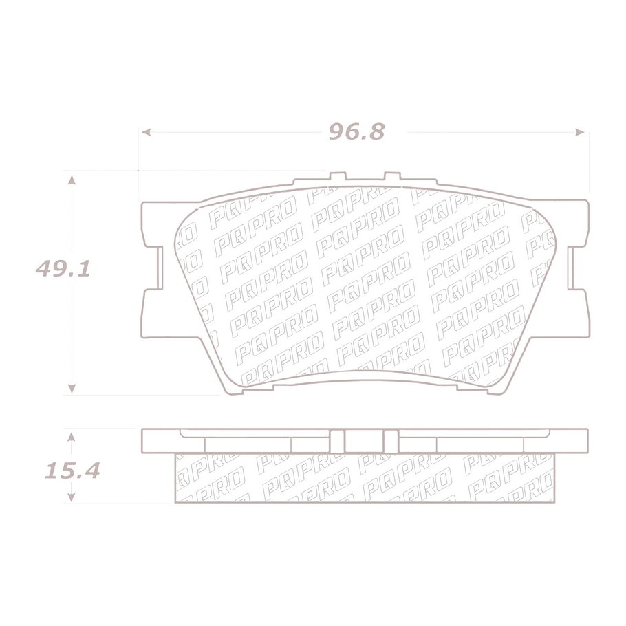 Pastillas Freno Toyota Camry 2007-2013 Trasero 2