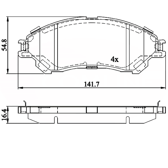 Pastillas Freno Suzuki SX4 2006-2014 Delantero