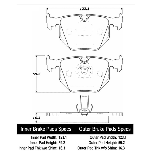 Pastillas Freno BMW Z8 2000-2003 Trasero