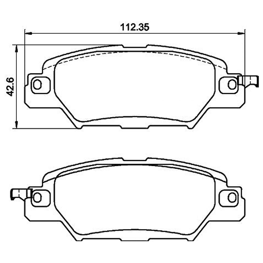 Pastillas Freno Mazda CX-5 2017-2023 Trasero 2