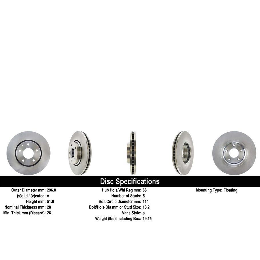 Disco Freno Mazda RX-7 1992-2002 Delantero 2