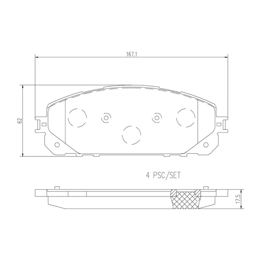 Pastillas Freno Jeep Cherokee 2014-2023 Delantero 2