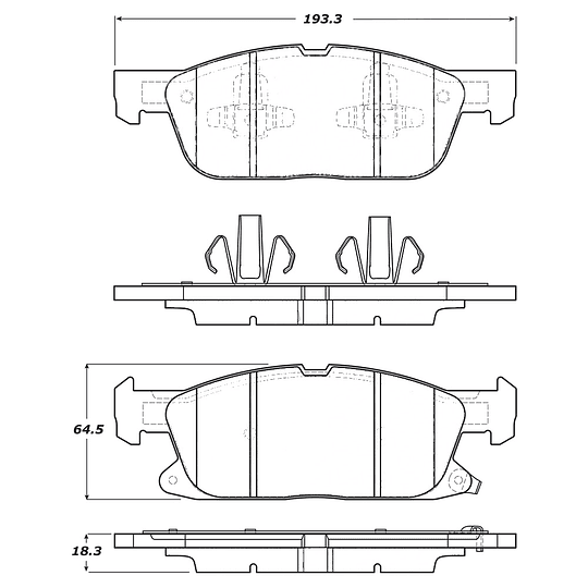 Pastillas Freno Ford S-Max 2015-2023 Delantero