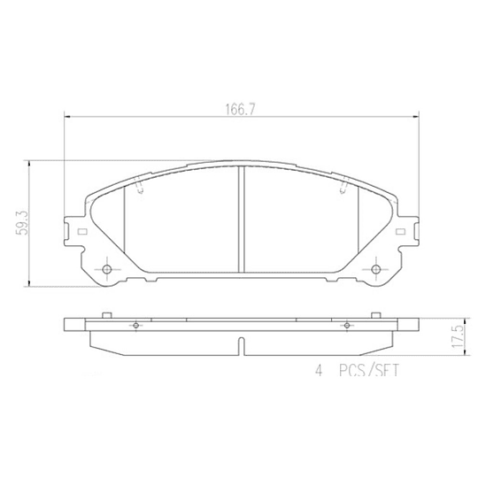 Pastillas Freno Lexus NX 300 2015-2021 Delantero