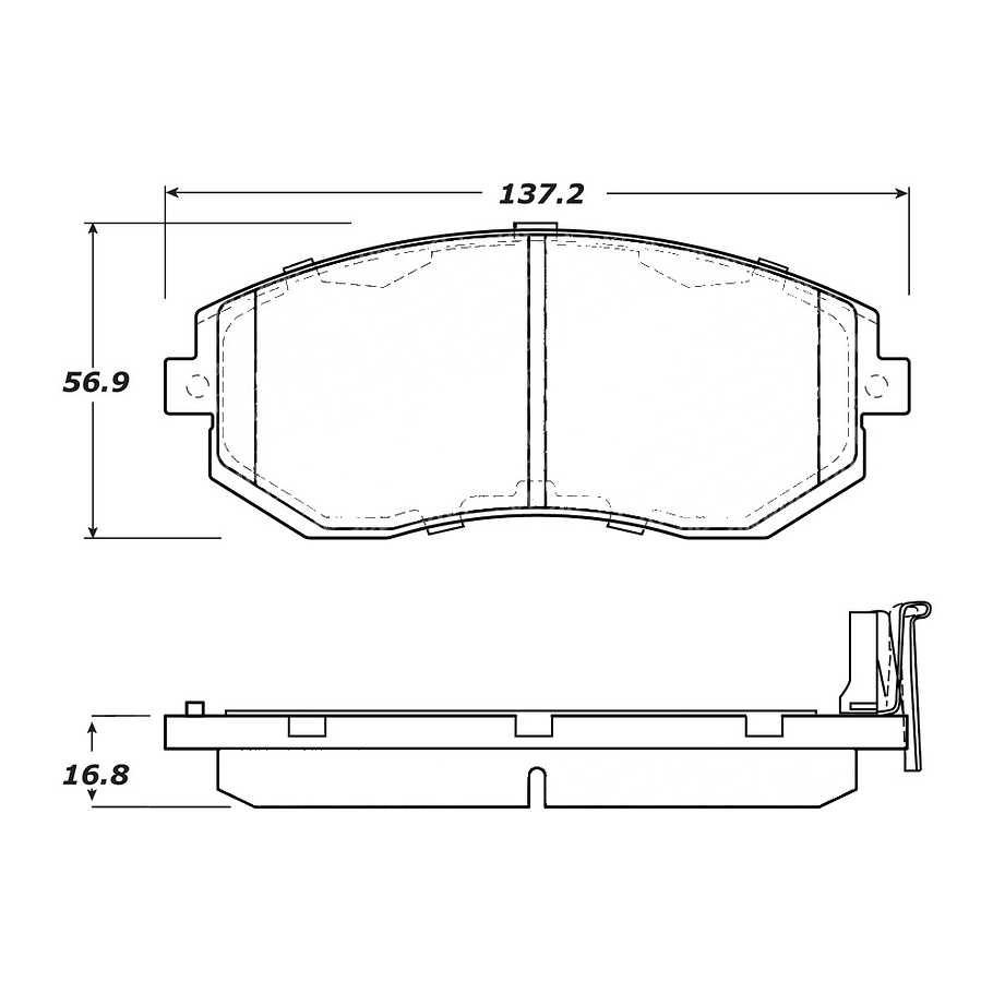 Pastillas Freno Subaru Legacy 2009-2014 Delantero 2