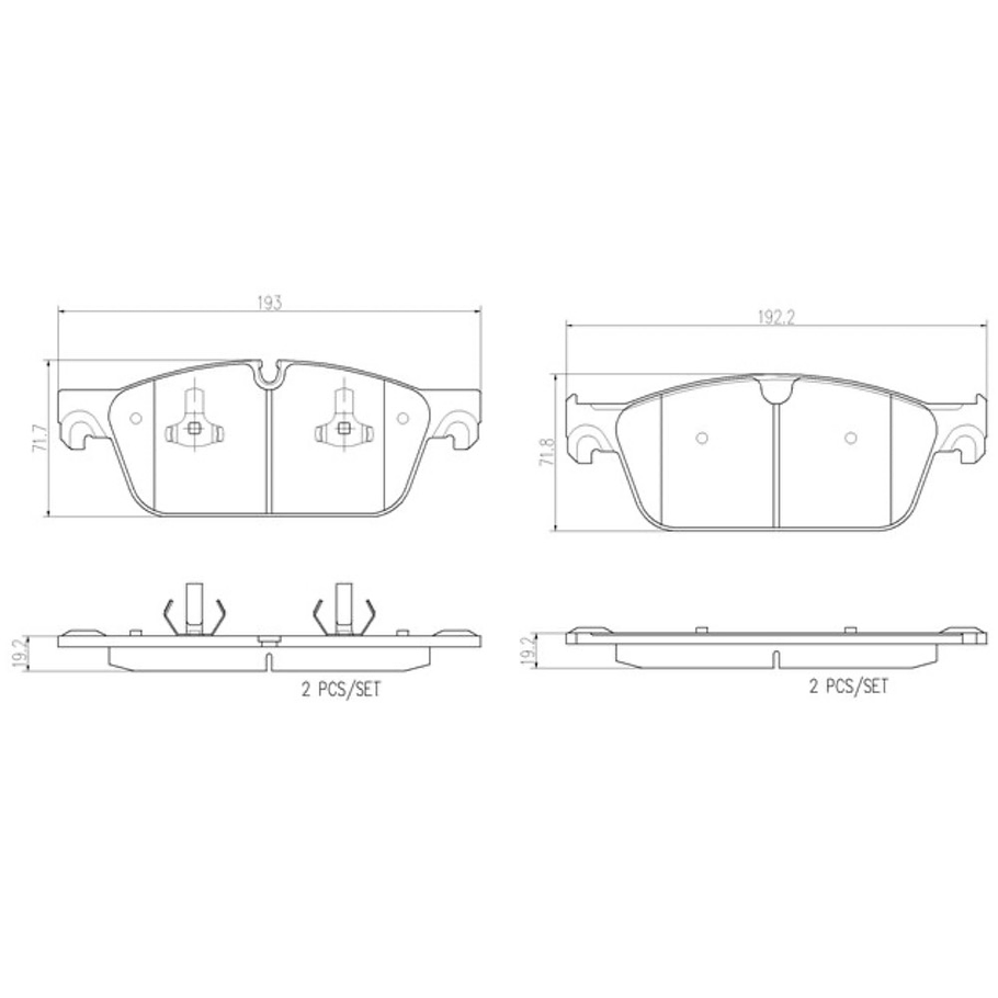 Pastillas Freno Mercedes Benz ML63 AMG 2011-2019 Delantero 2