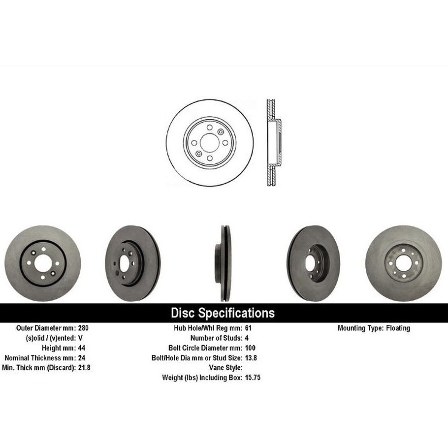 Disco Freno Renault Scénic 2003-2009 Delantero 1