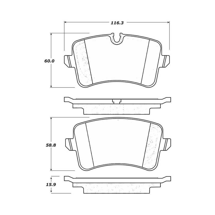 Pastillas Freno Audi S6 2012-2018 Trasero 2