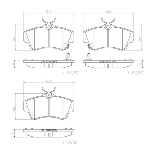 Pastillas Freno Chrysler PT Cruiser 2001-2010 Delantero