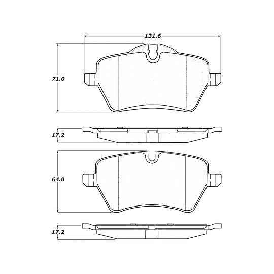 Pastillas Freno Mini Cooper Convertible 2009-2015 Delantero