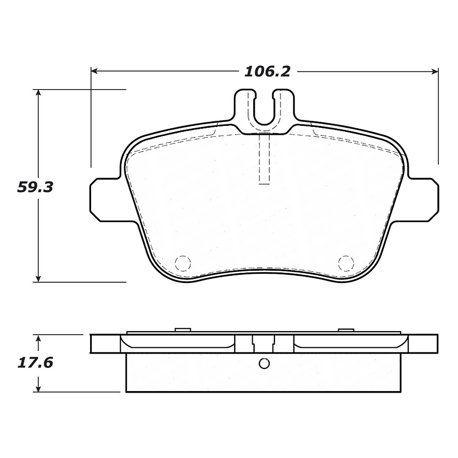 Pastillas Freno Mercedes Benz SLK350 2011-2020 Trasero 2